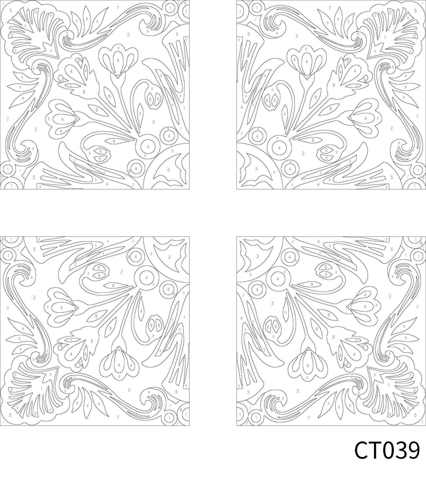 Coastal Tile Paint-by-Number Gallery Mini Kit by Artist's Loft®